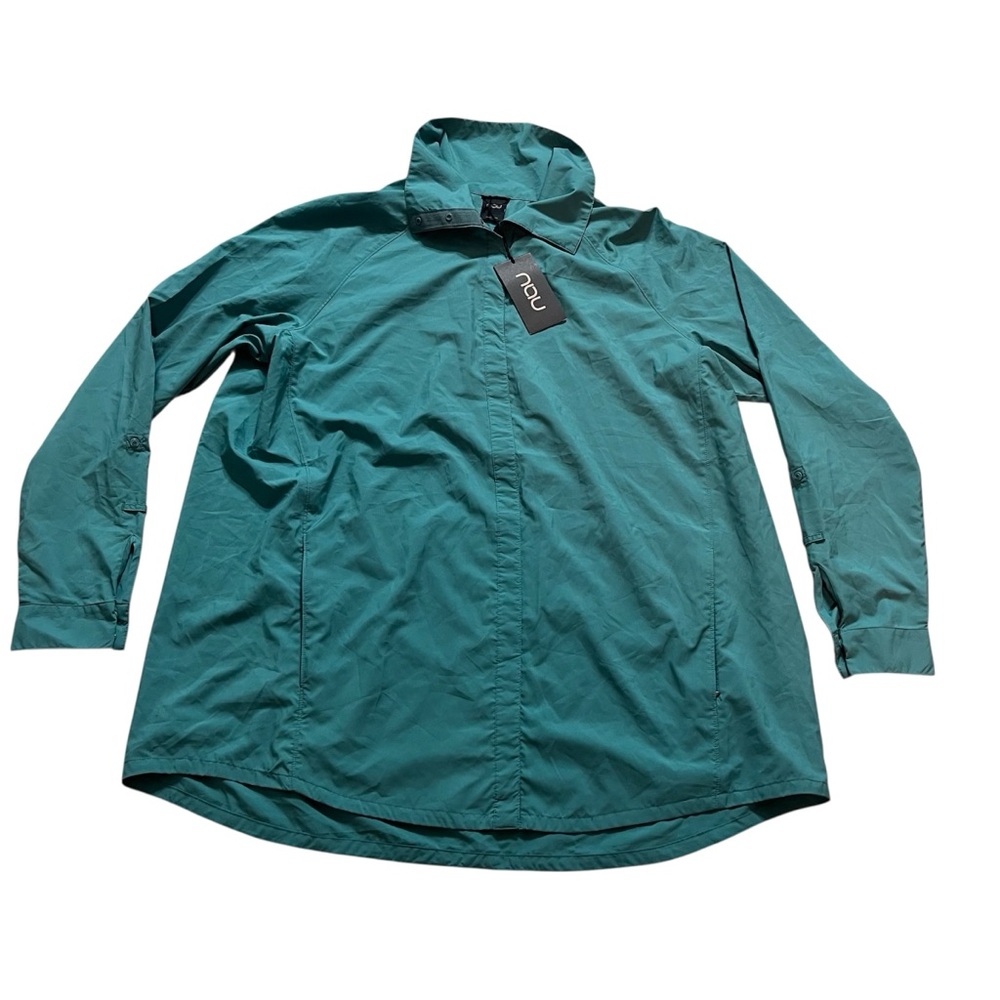 NAU Womens Jade Green Lightweight Snap Slight Shirt- Size XL- NWT